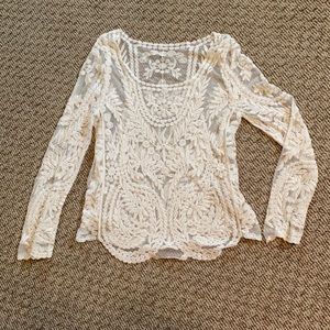 Long sleeves/see-through top